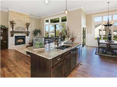 Kitchen Detail features hidden pantry and built-in