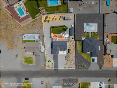 Aerial view of home.