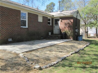 Back View - Concrete patio