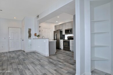 Entrance and kitchen