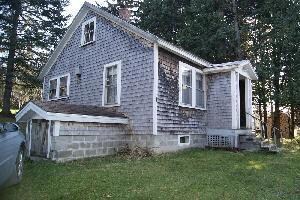 Side view of cottage