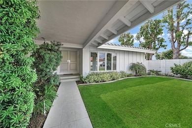 Over Hang Walkway to Double Door Entry.