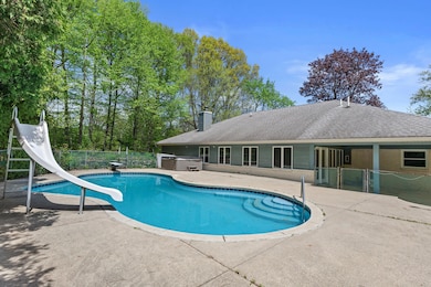 inground pool and slide!