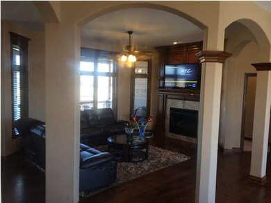 Defined Living Room with Fireplace