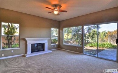 Family room with fireplace