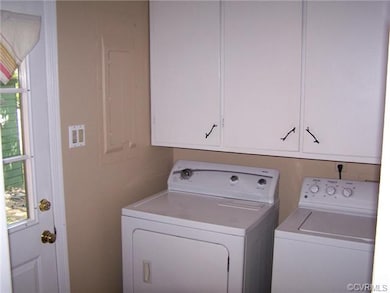 Your laundry area with rear entrance.  Washer & dr