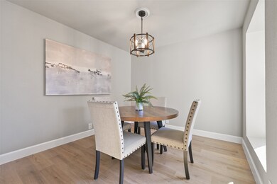 Situated between the family room and the kitchen,