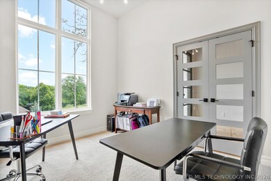 Light and bright, formal office with closet