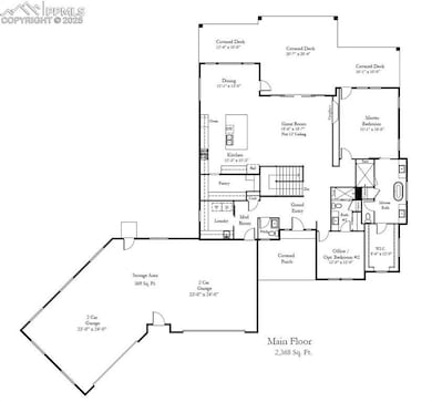 Telluride main level floorplan