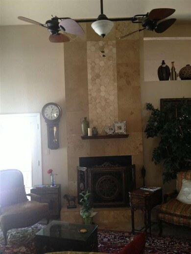 mercer Floor to Ceiling Stone Fireplace