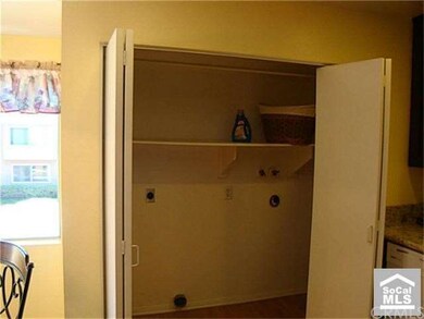 inside laundry area