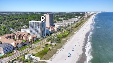 View of urban area featuring expansive coastline