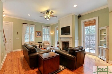 View from Kitchen into Living Room.  Front windows