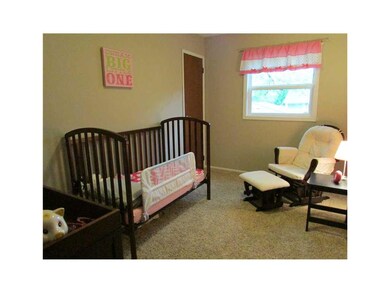 Bedroom. Child s bedroom with new carpet and paint