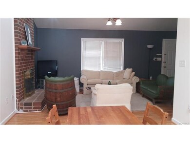 View of living room from the dining room
