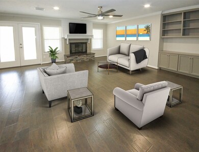 HUGE DEN WITH FIREPLACE  (VIRTUALLY STAGED)