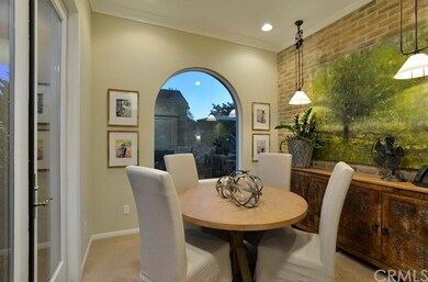 Downstairs study - faux brick wall, French doors, 