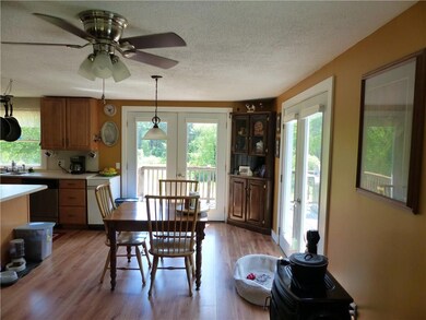 Open concept dining area with view...