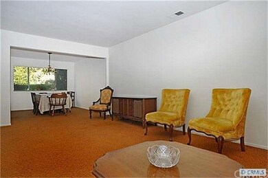 Living room and dining room