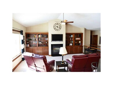 Great Room. Cathedral ceilings, gas fireplace and 