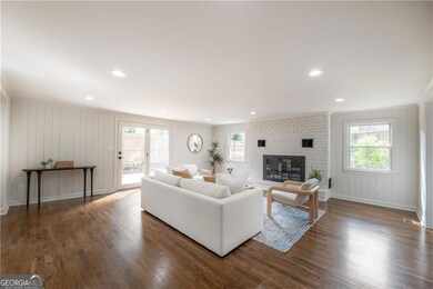 The home features two living spaces — including am