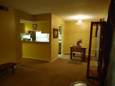 View from living room looking to the eating area a