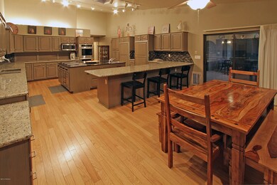 Kitchen and eating area