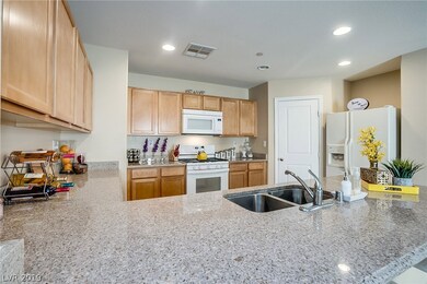 Granite counter top area offers plenty of space. P