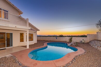 Pool, Yard and Sunset
