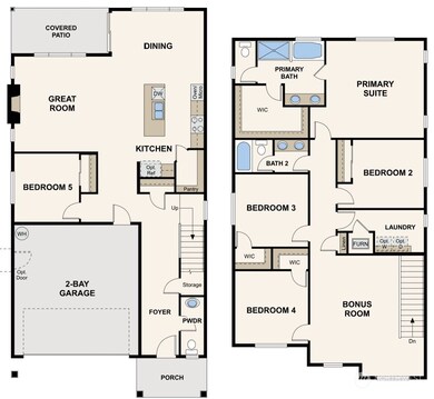 Hadley Floorplan Left Garage