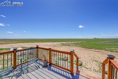 Deck with a view of countryside