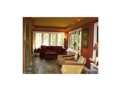 Fantastic sun room / family room with Italian tile