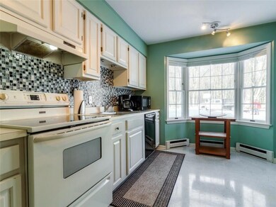 Large bay window.