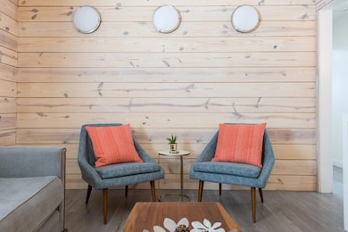 Living area featuring wood finished floors