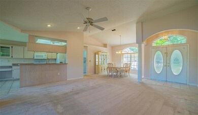 Family room view toward dining room