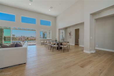 Dining space with light wood finished floors, visi