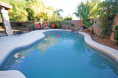 pool with waterfall