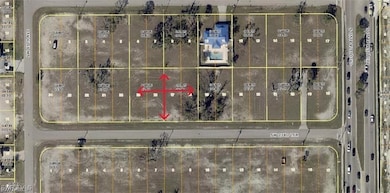 Aerial map of property and surrounding area featur