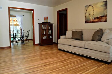Newly refinished hardwood floors.