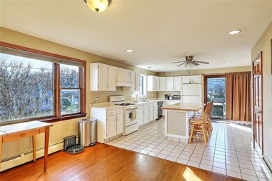 Kitchen from living room open floor plan