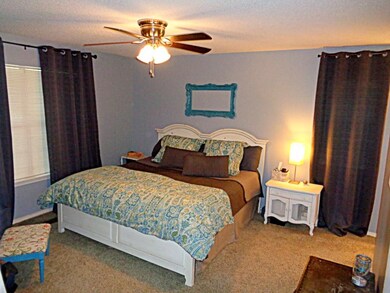Nice size bedrooms can hold larger furniture.