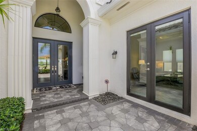 Gated courtyard entry