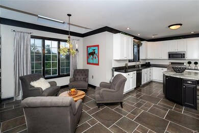 Kitchen plus sitting area