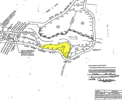 Plat with lot highlighted