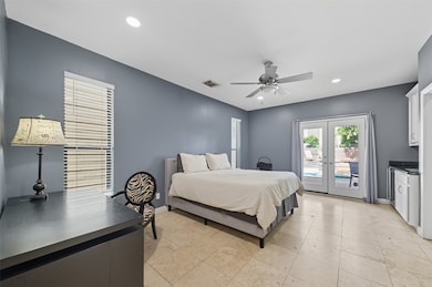 A full bedroom and bath on the first floor provide comfort and privacy for overnight guests.