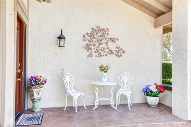 This photo shows the covered from patio and the se