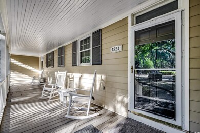 Deck featuring covered porch