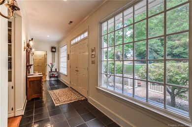 Slate floor Foyer