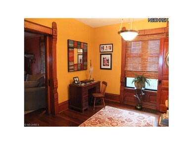 1st floor office or family room with hardwood floo