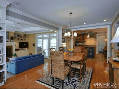 Open living dining/family room